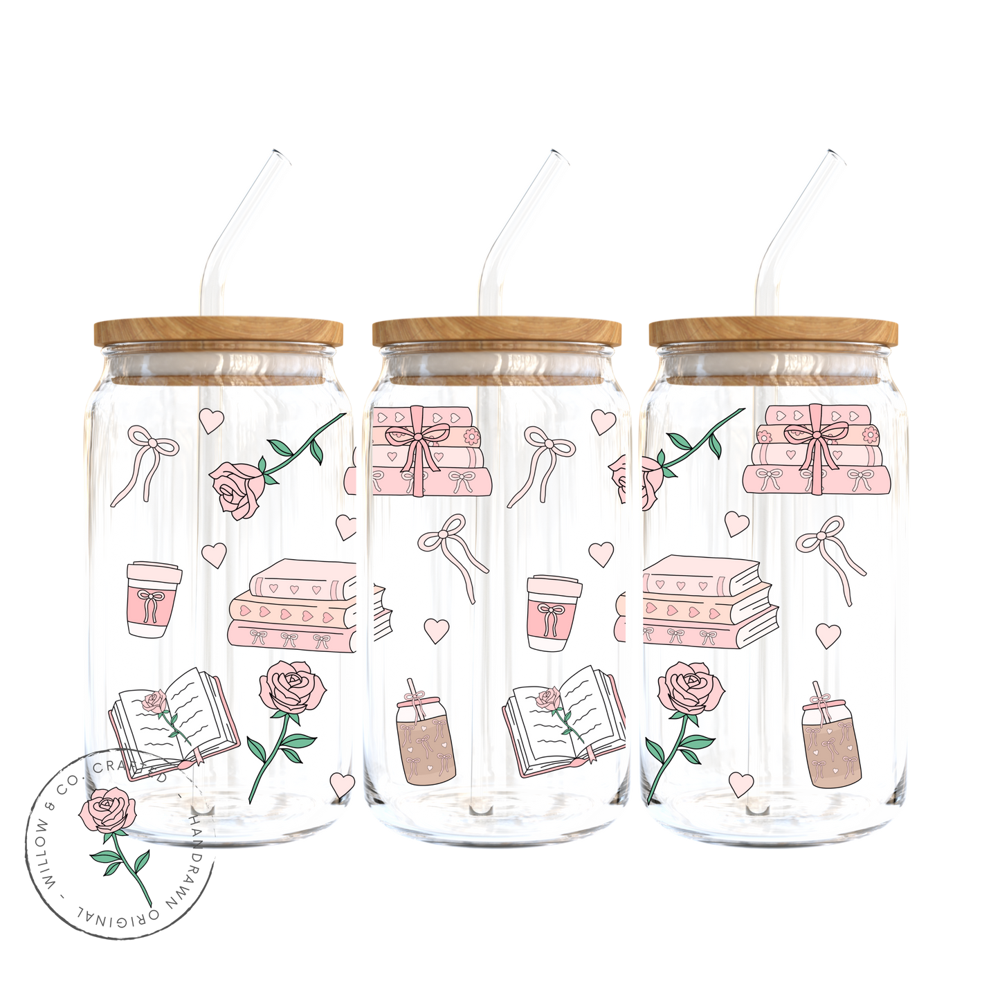 Enchanted Pages: Sweetheart Edition - Glass Tumbler