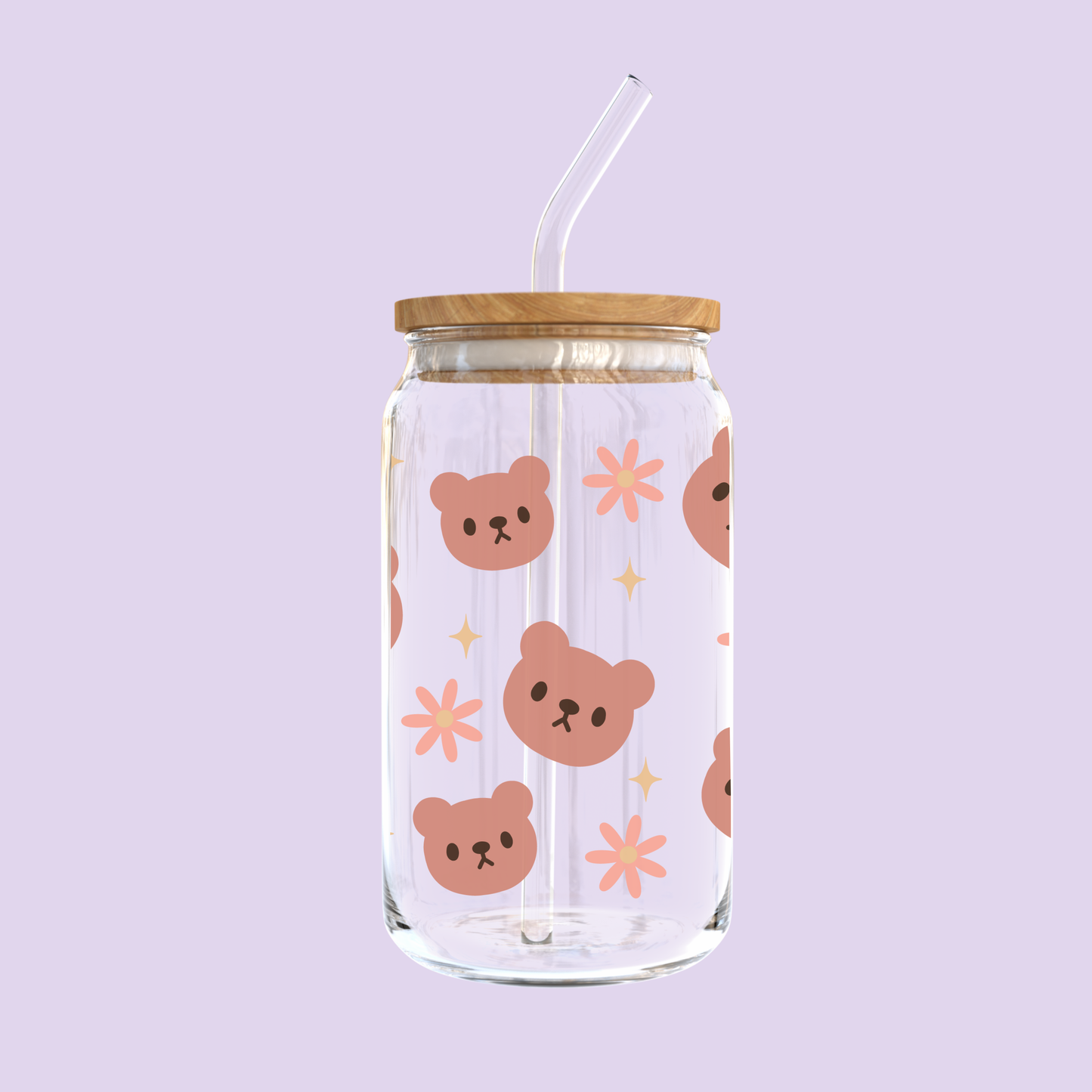 Bear Hugs Glass Tumbler