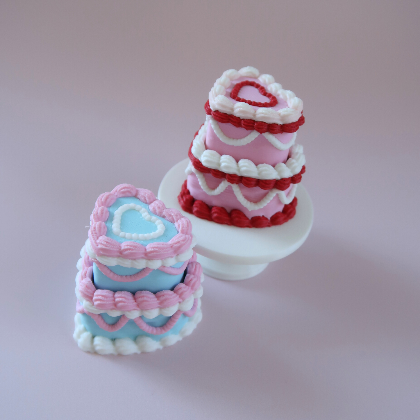 Vintage Heart Cake Fidget Clickers