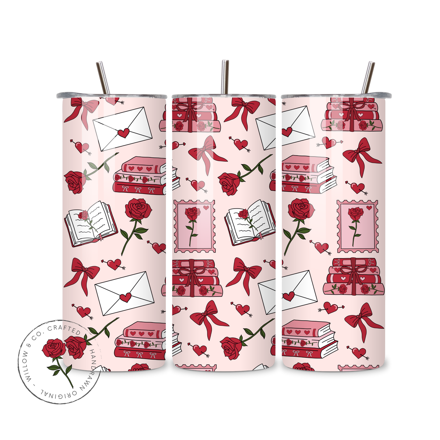 Enchanted Pages: Love Letters Edition - Metal Tumbler