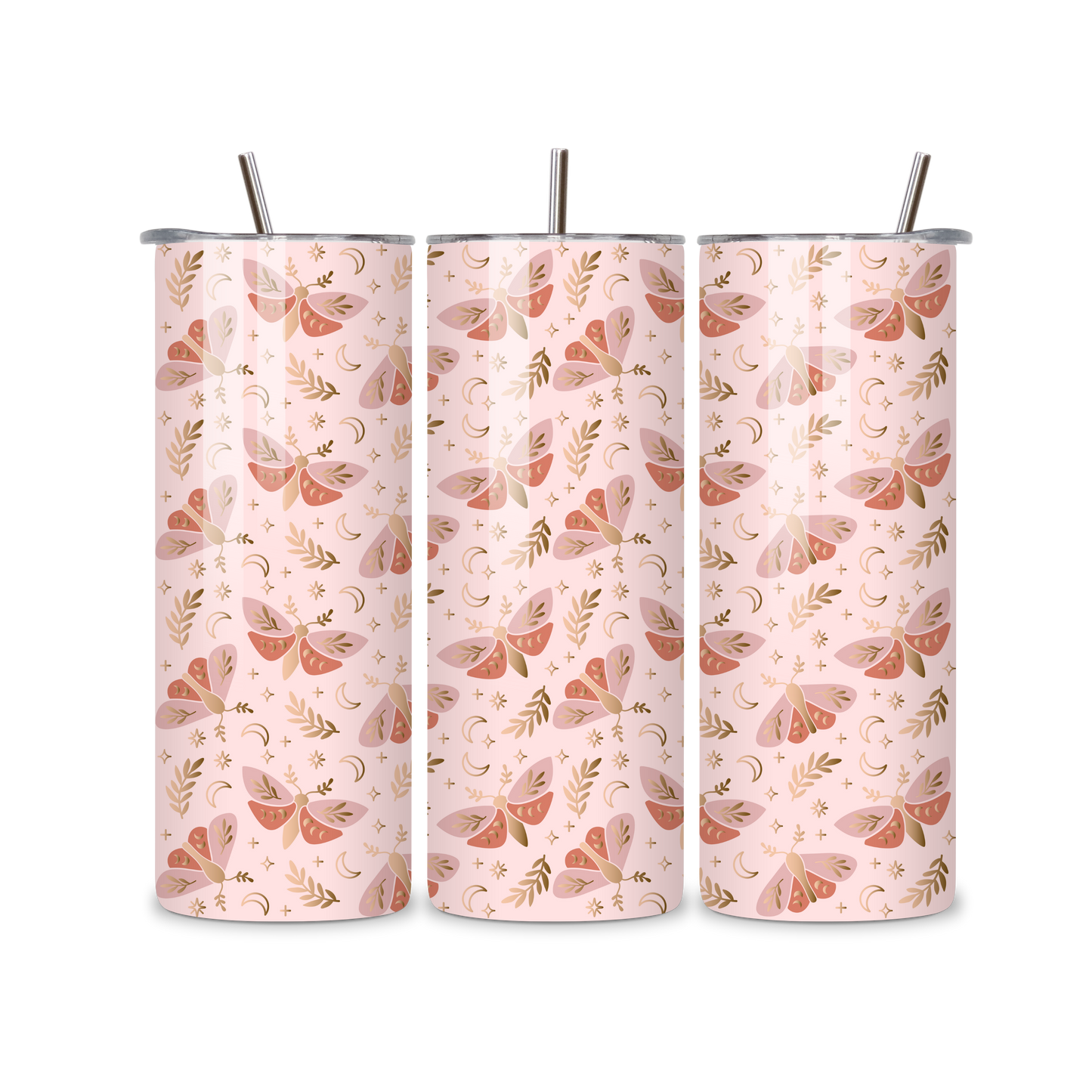 Celestial Moth Metal Tumbler