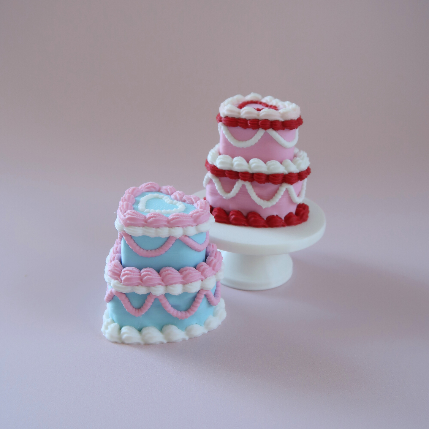 Vintage Heart Cake Fidget Clickers