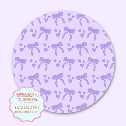 Love & Bows (Purple) - Mousepad
