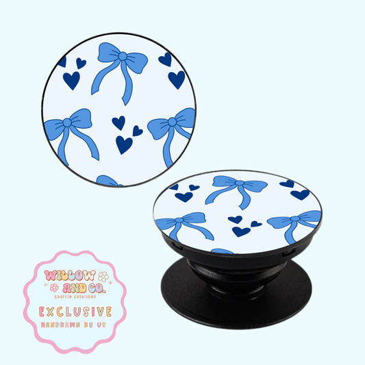 Love & Bows (Blue Mix) - Pop Socket
