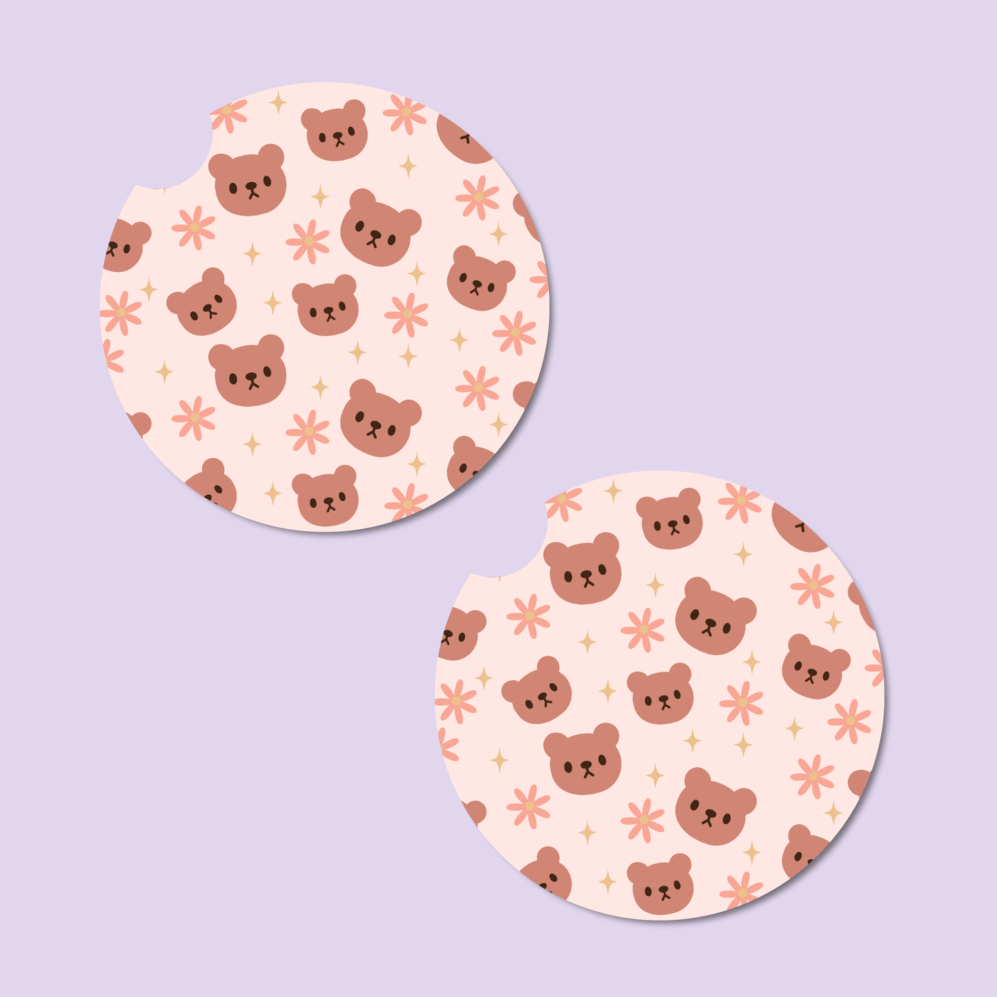 Bear Hugs Car Coasters