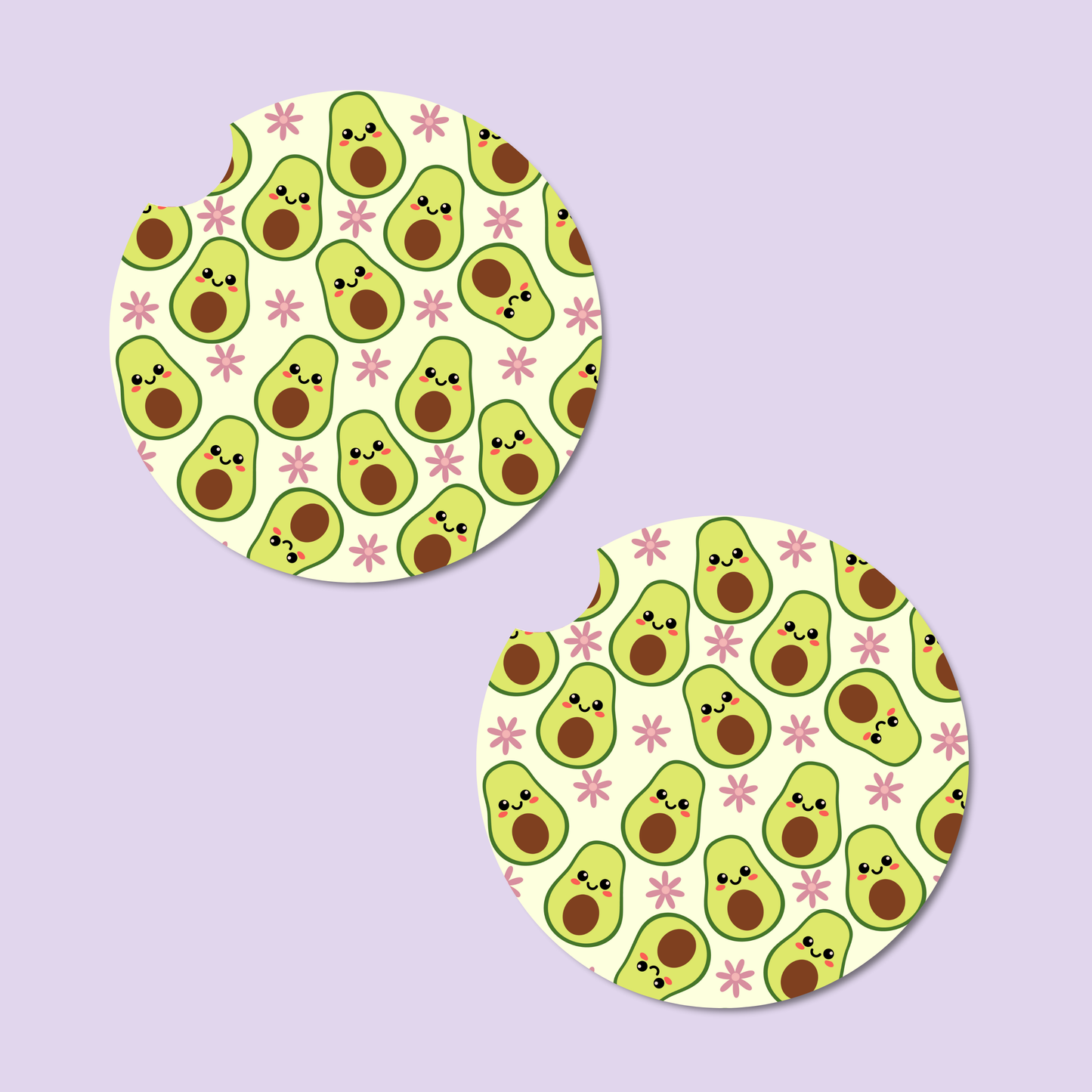 Avo-Cuddle Car Coasters