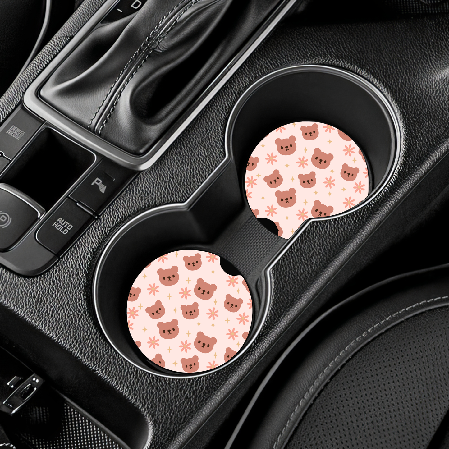 Bear Hugs Car Coasters