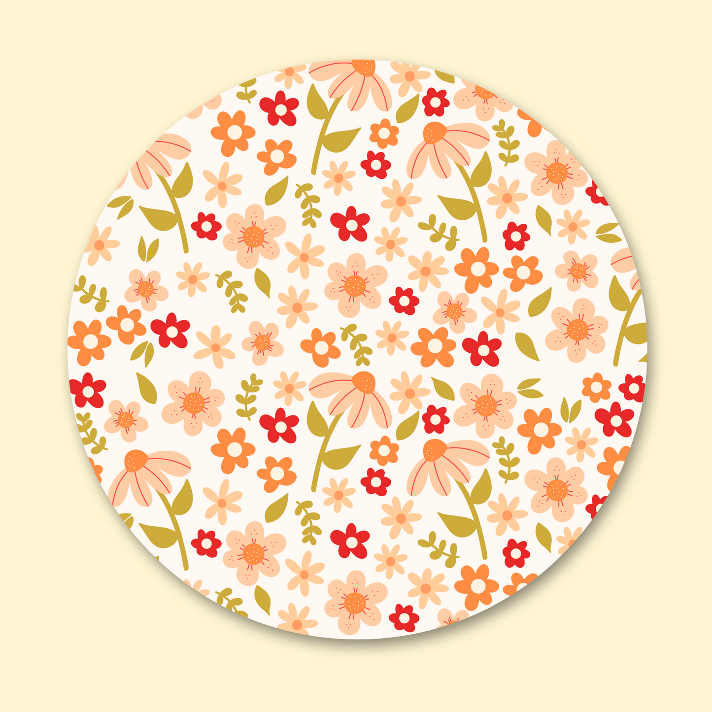 Autumn Floral Mousepad