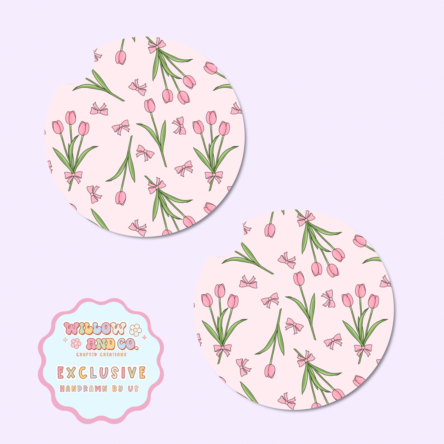 Tulip Bloom - Car Coasters