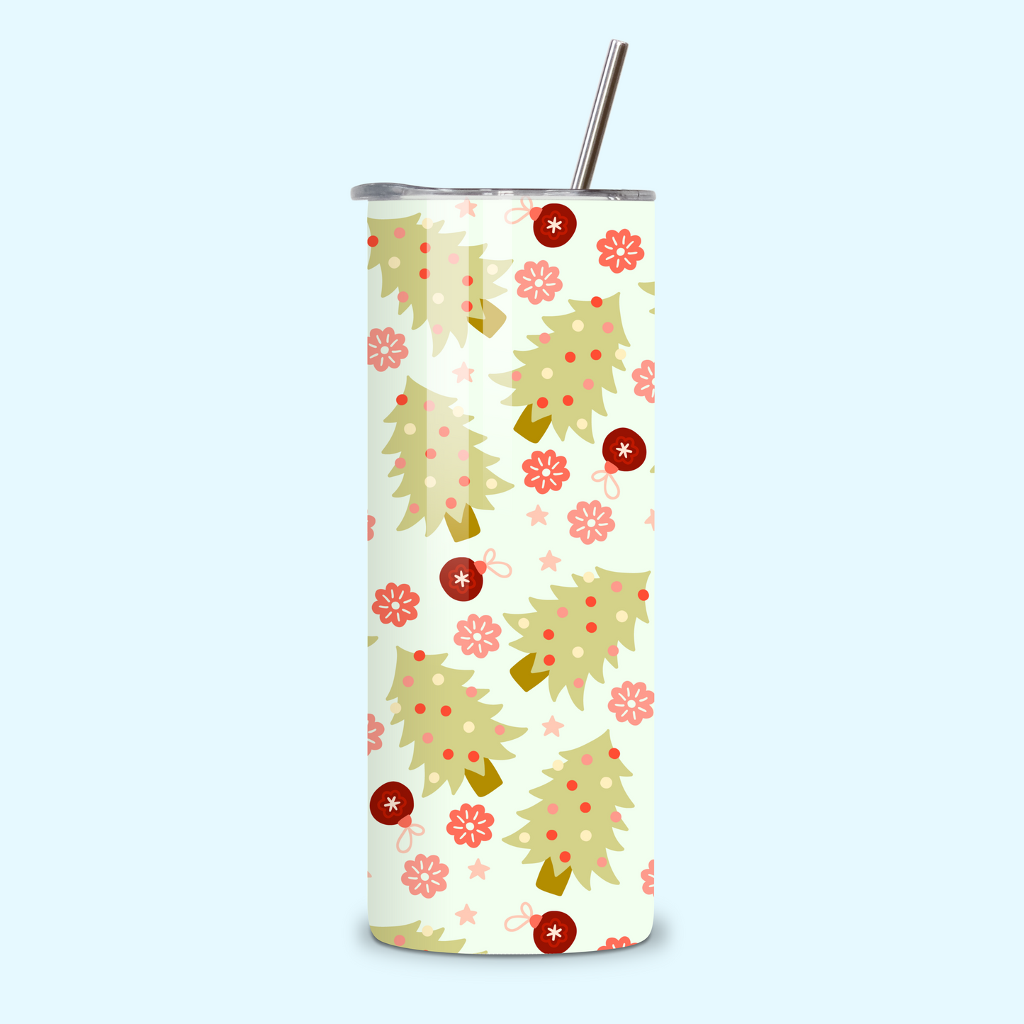 Christmas Trees Metal Tumbler