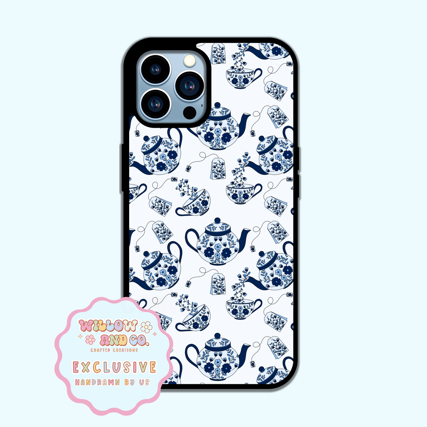 Spill The Tea (Blue) - Phone Case
