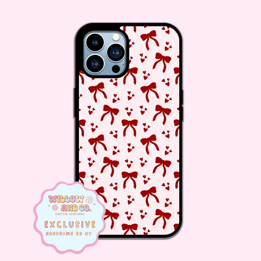 Love & Bows (Red) - Phone Case