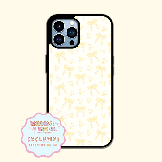 Love & Bows (Yellow) - Phone Case