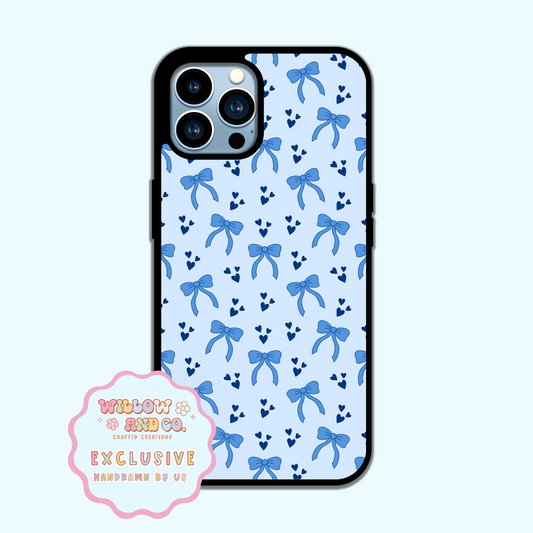 Love & Bows (Blue Mix) - Phone Case