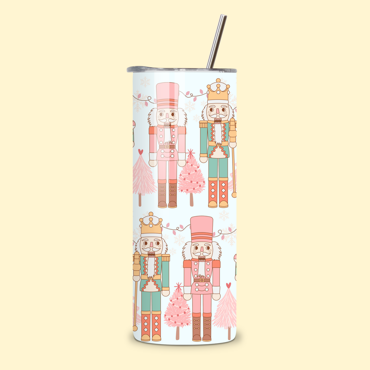 Pastel Nutcrackers Metal Tumbler
