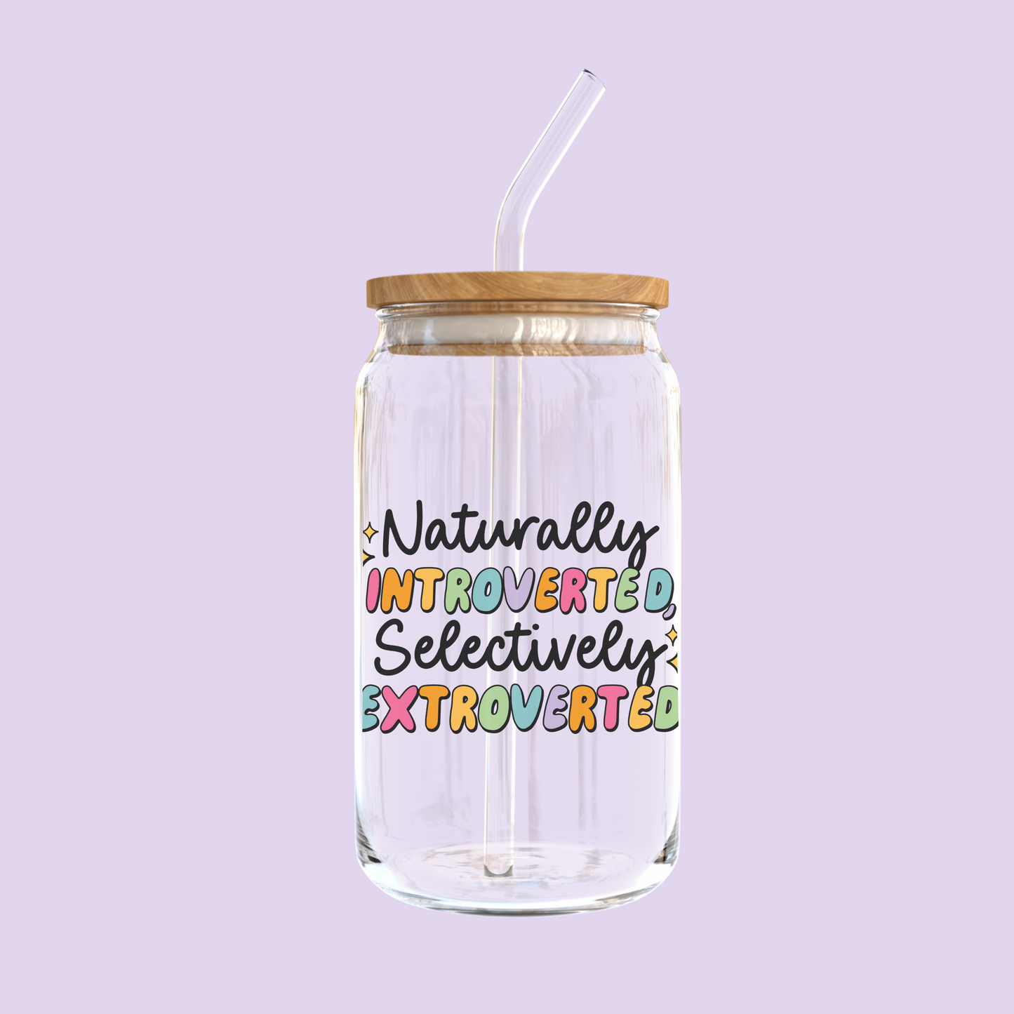 Naturally Introverted, Selectively Extroverted Glass Tumbler