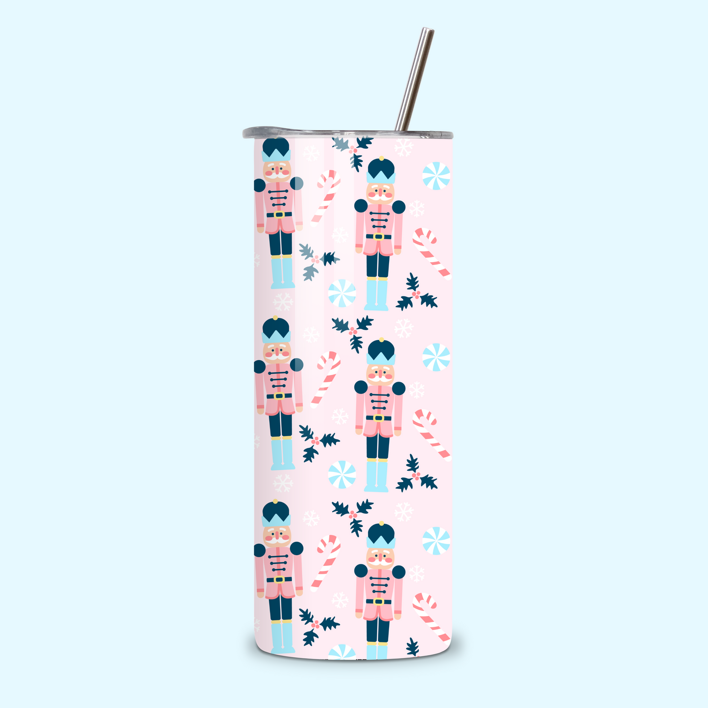 Nutty Nutcracker Metal Tumbler