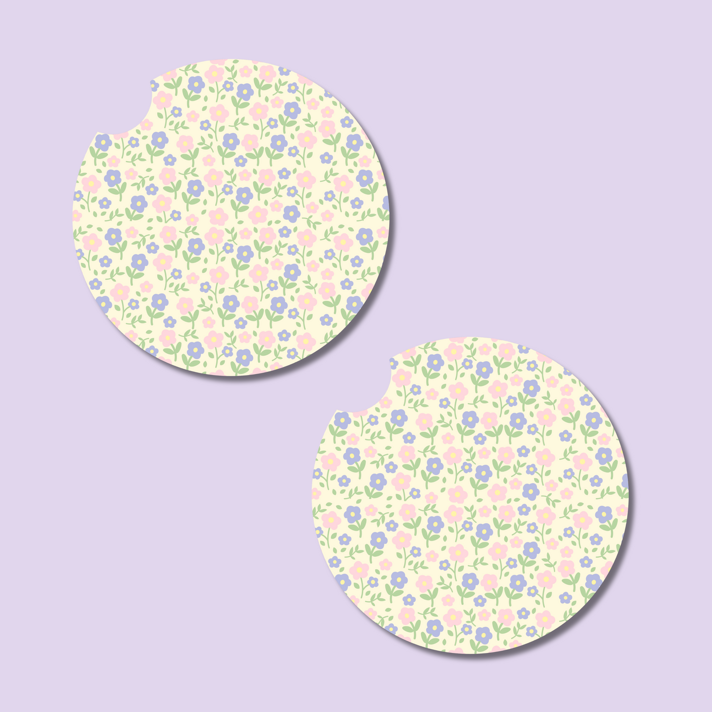 Flower Patch Car Coasters