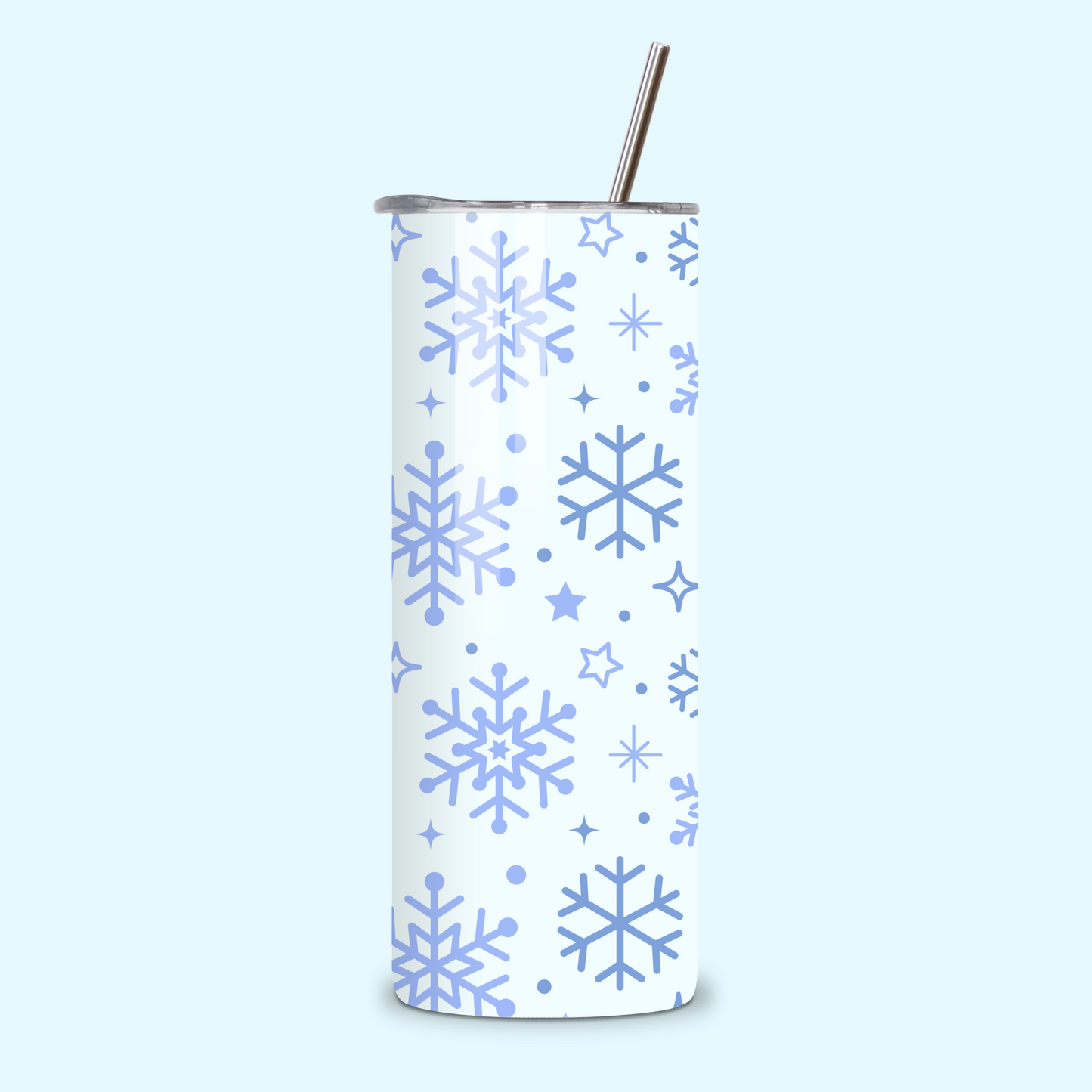Snowflakes Metal Tumbler