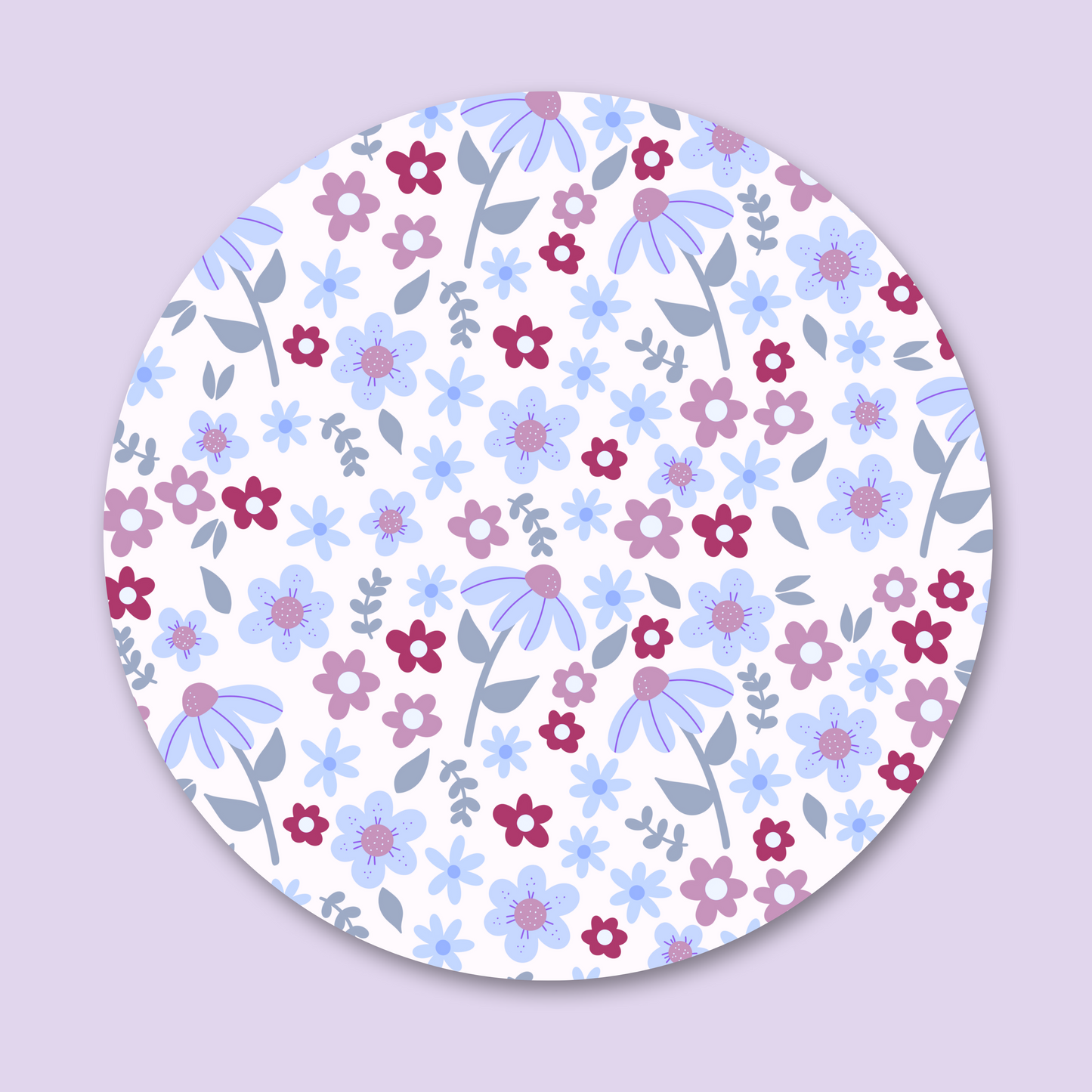 Winter Floral Mousepad