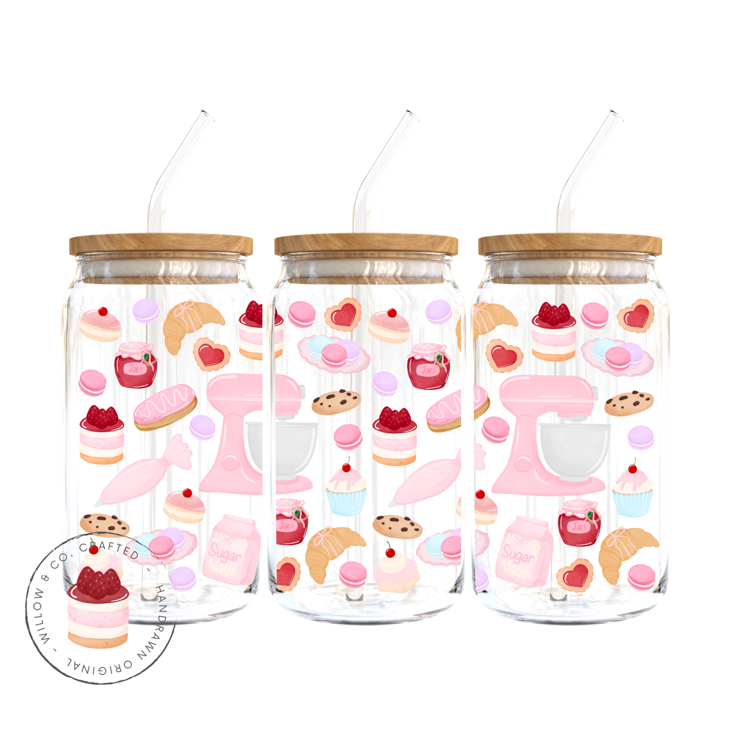 Bake Me Happy - Glass Tumbler