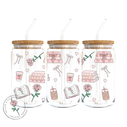 Enchanted Pages: Sweetheart Edition - Glass Tumbler
