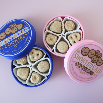 Shortbread Tin Fidget Clicker | Cookie or Sewing Kit Clicker Toy