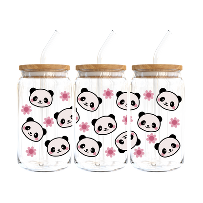 Panda Pop Glass Tumbler