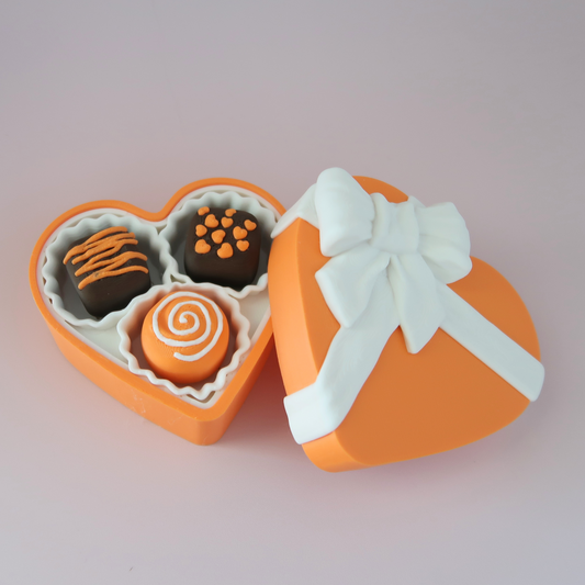 Pumpkin Spice - Halloween Heart Chocolate Box Clicker – Build Your Own Box