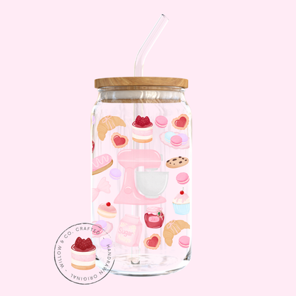 Bake Me Happy - Glass Tumbler