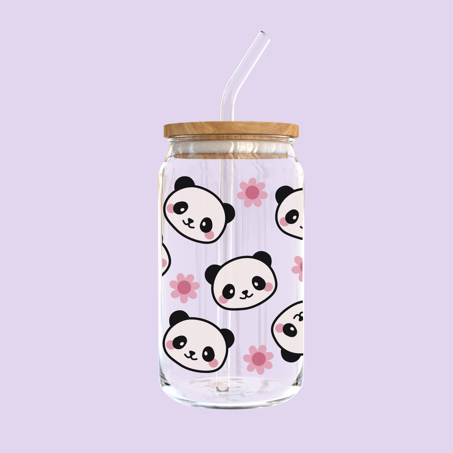 Panda Pop Glass Tumbler