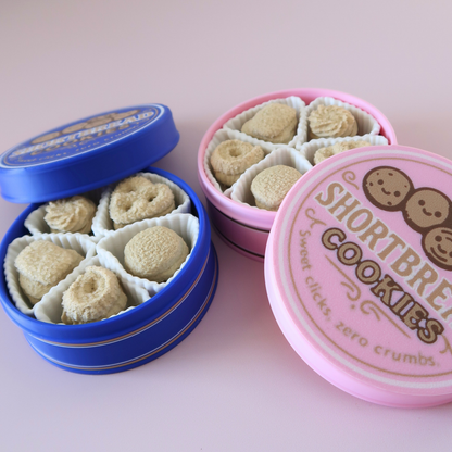 Shortbread Tin Fidget Clicker | Cookie or Sewing Kit Clicker Toy