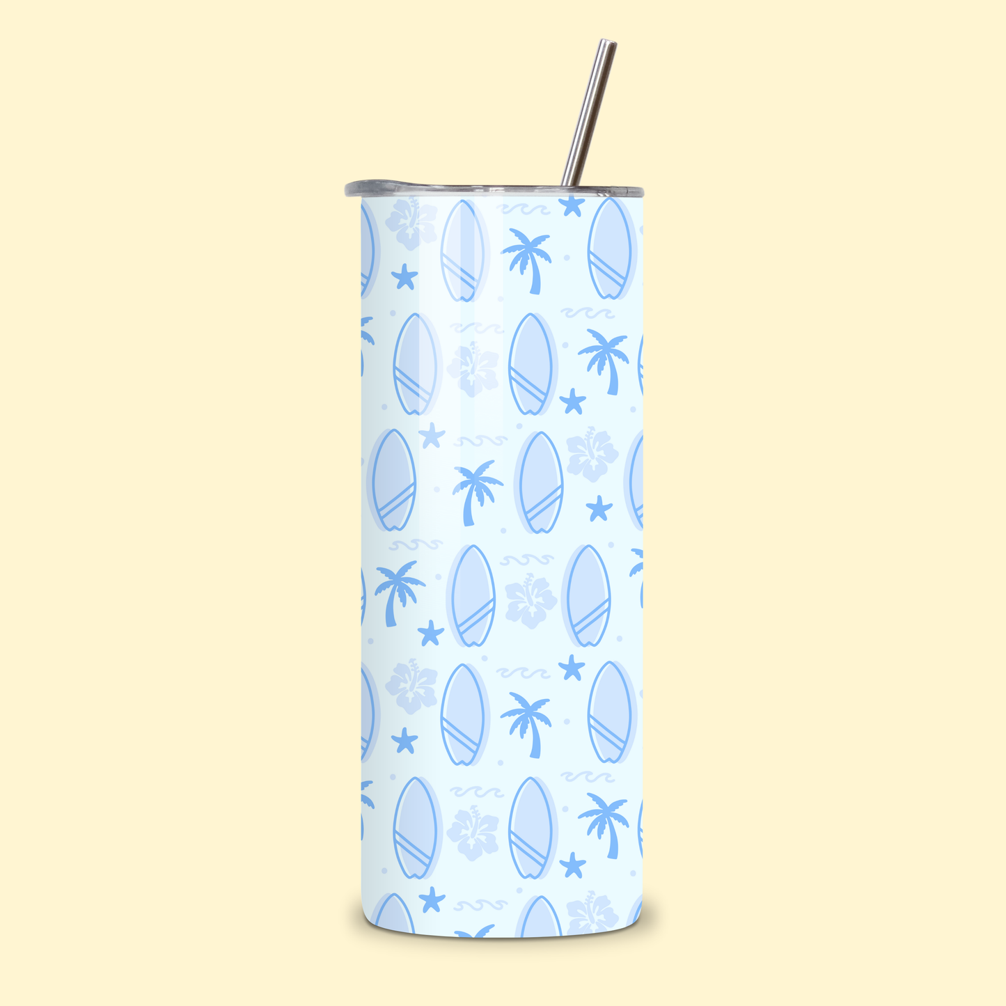 Surf Vibes - Blue Metal Tumbler