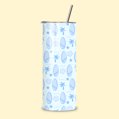 Surf Vibes - Blue Metal Tumbler