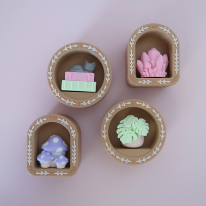 Mini Display Shelf Clicker | Custom Bookish Fidget Shelf
