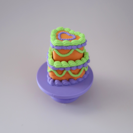 Monster Mash - Halloween Vintage Heart Cake Fidget Clicker