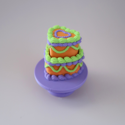 Halloween Vintage Heart Cake Fidget Clickers