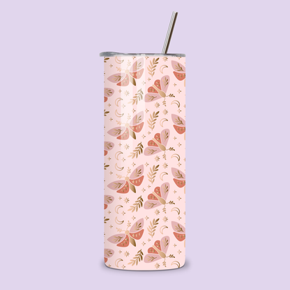 Celestial Moth Metal Tumbler