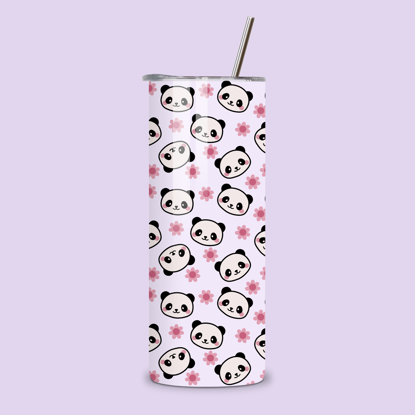 Panda Pop Metal Tumbler