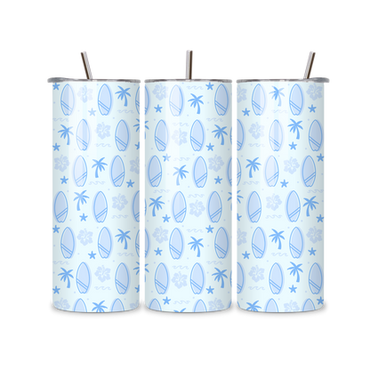 Surf Vibes - Blue Metal Tumbler