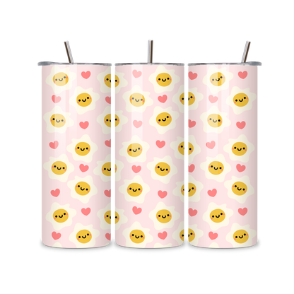Sunny Side Hearts Metal Tumbler