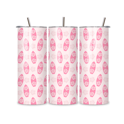 Surf Vibes - Pink Metal Tumbler