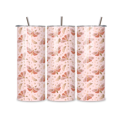 Celestial Moth Metal Tumbler