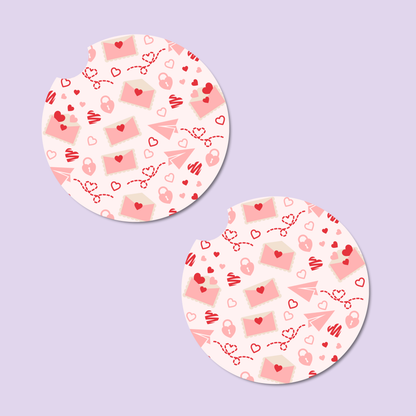Love Letters Car Coasters
