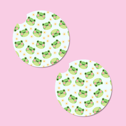 Froggy Love Car Coasters