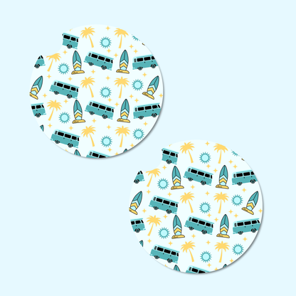 Kombi Beach Car Coasters