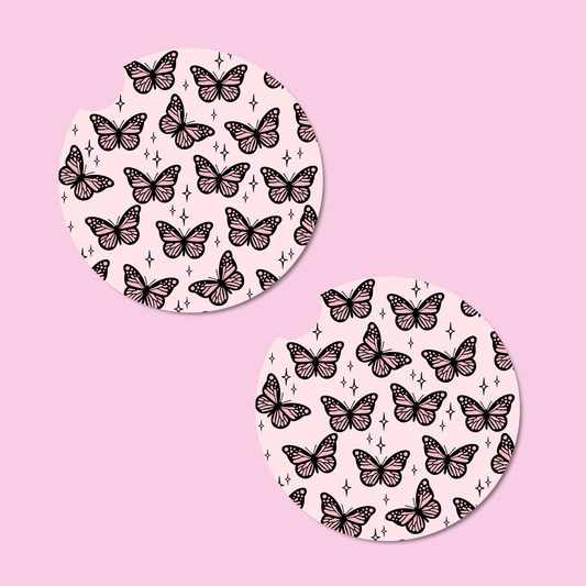 Butterfly Bliss Car Coasters
