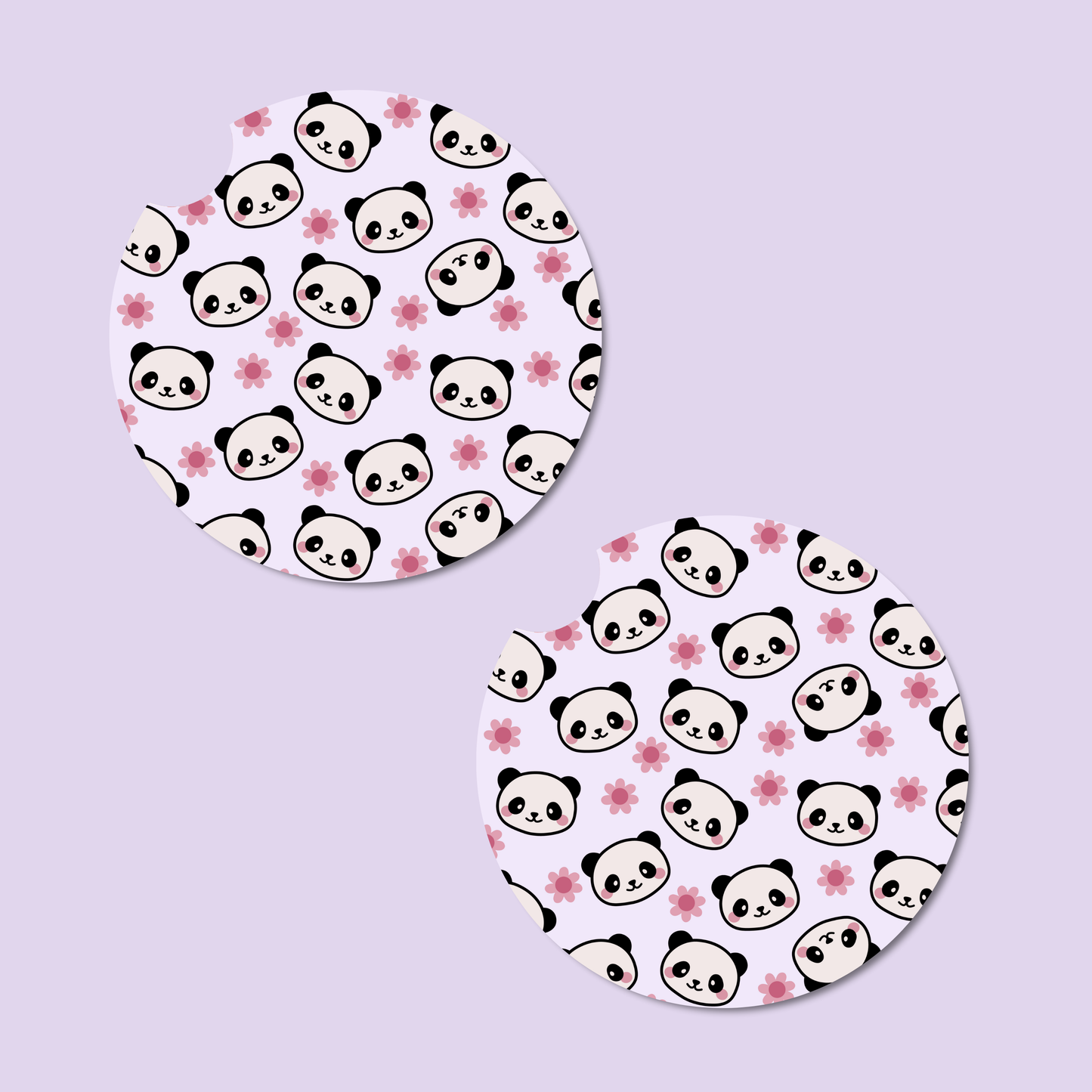 Panda Pop Car Coasters