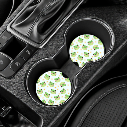 Froggy Love Car Coasters