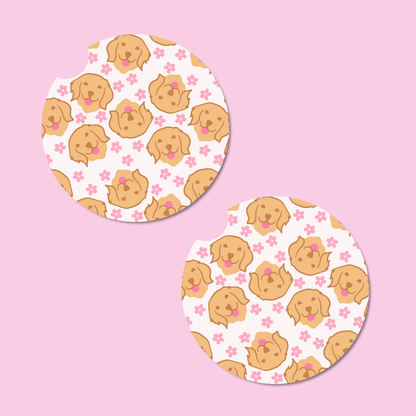 Golden Retriever Car Coasters